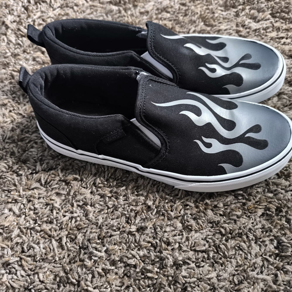 Converse Black and Gray Flame Sneakers